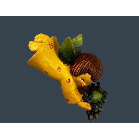 Anri Ferrandiz Flying Harvest Angels Set Colorful Hand Carved Italy 4" - Picture 6 of 13